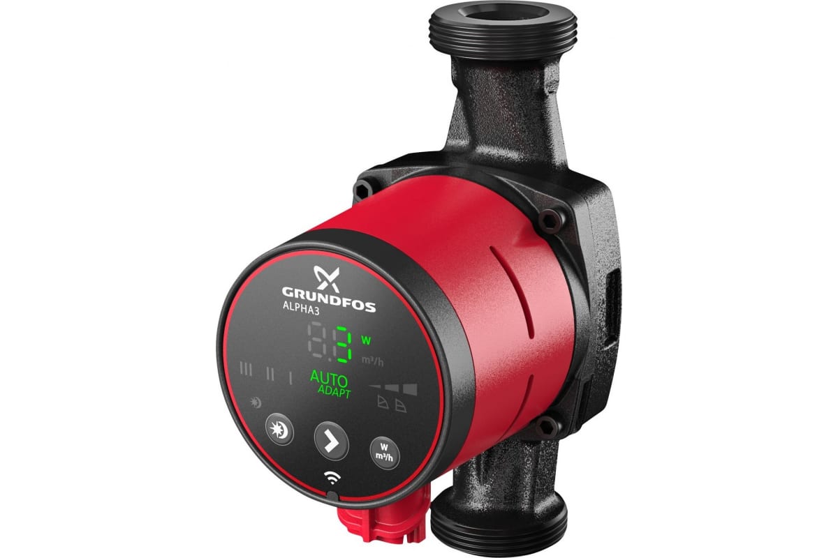 Циркуляционный насос Grundfos ALPHA3 25-40 180мм 98890810 для отопления и ГВС